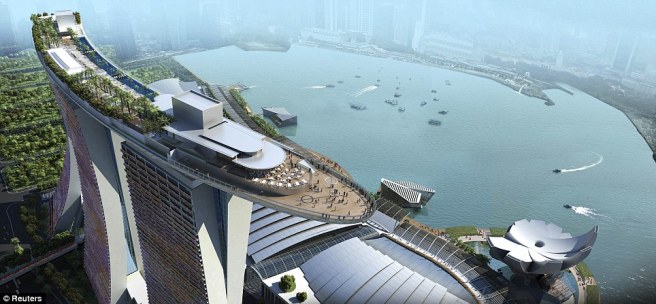 The Skypark atop the Marina Bay Sands